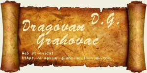 Dragovan Grahovac vizit kartica
